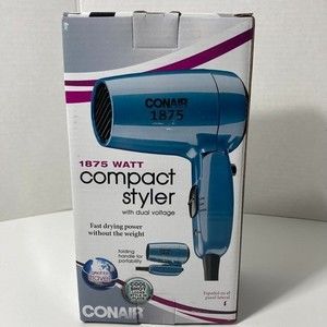 Conair Compact Styler Hair Dryer Folding Handle Cool Shot